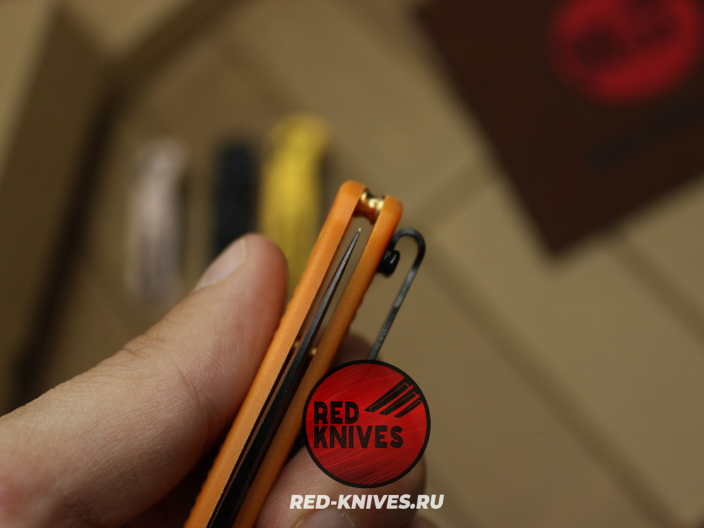 Нож Benchmade 533 Bugout Mini - оранж нейлон, клинок черный RK/Н25