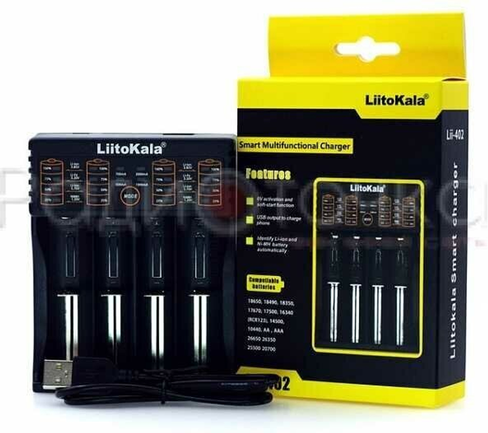 Зарядное устройство для аккумуляторов Liitokala 18650 Lii-402