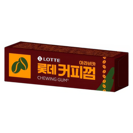 Жевательная резинка Lotte Arabica Gum с кофейным вкусом, 26 г (Корея)