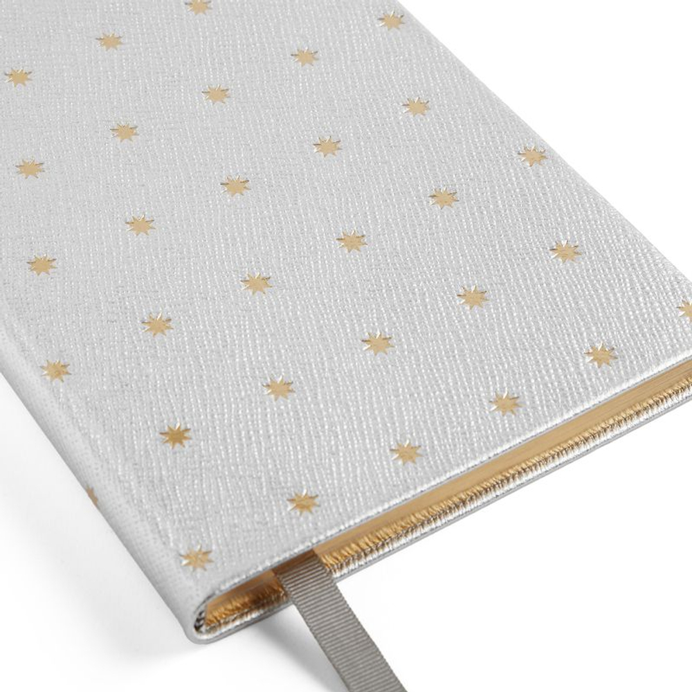 Smythson Блокнот Soho Notebook in Panama Stars Navy