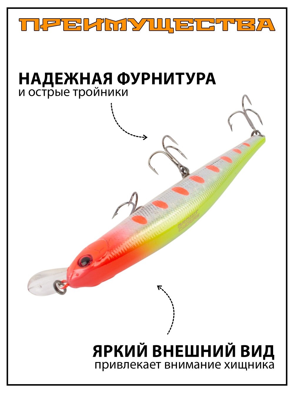 Воблер Минноу Orbit 110SP 110 мм 16.5 г цвет #009/817