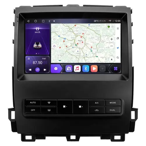 Магнитола для Lexus GX470 J120, Toyota Land Cruiser Prado 120 (климат на большом экране) - Kuberg SF-9696-2 Android 10, 4G SIM-слот