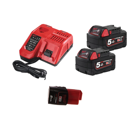 Энергокомплект Milwaukee M18 NRG-502: ДВА Аккумулятора M18 B5 FORGE, Аккумулятор M12 B2, Быстрое зарядное устройство M12-18 FC 4933459217