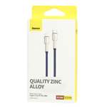 Кабель-зарядка Type-C на Lightning Baseus Cafule Metal 20W 1м (CATLJK-A05) фиолетовый