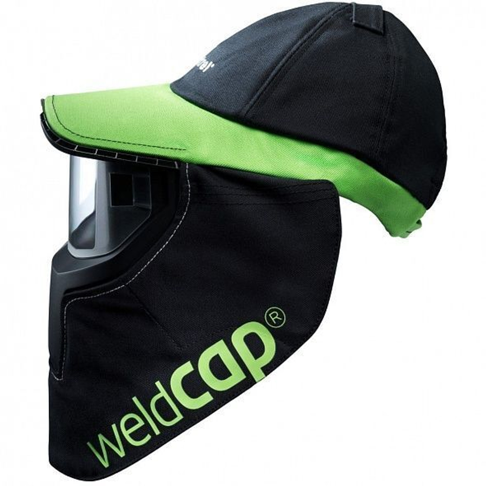 Маска сварочная -кепка weldcap - black/green, variable shade 3/9-12