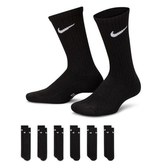 Теннисные носки Nike Everyday Crew 6P - black/whtie