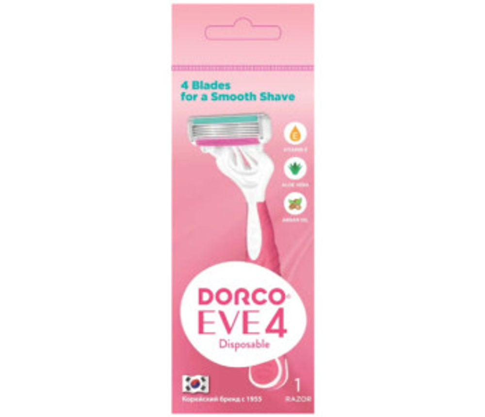 DORCO Станок для бритья одноразовый жен., Dorco ЕVE 4 Disposable # §