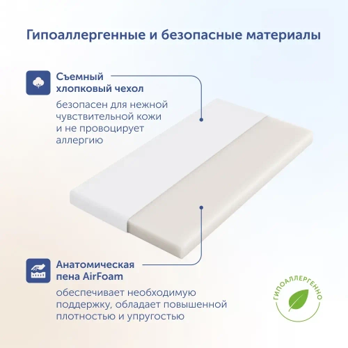 Комплект БайБэби (матрас, одеяло, подушка) от 0 до 3 лет