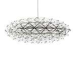 Подвесной дизайнерский светильник Raimond Zafu от Moooi (серебряный, D 75 cm)