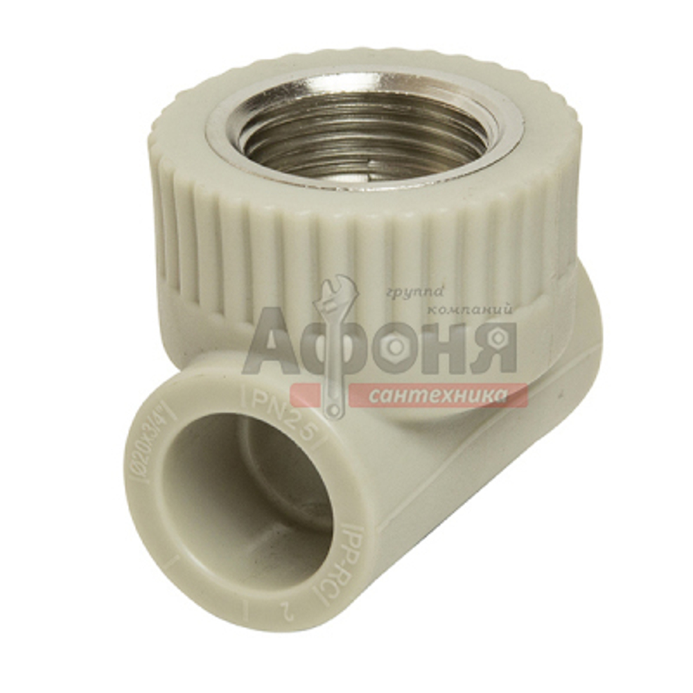 Тройник комб. вн 20х3/4''х20 VRT® СЕРЫЙ (Россия)