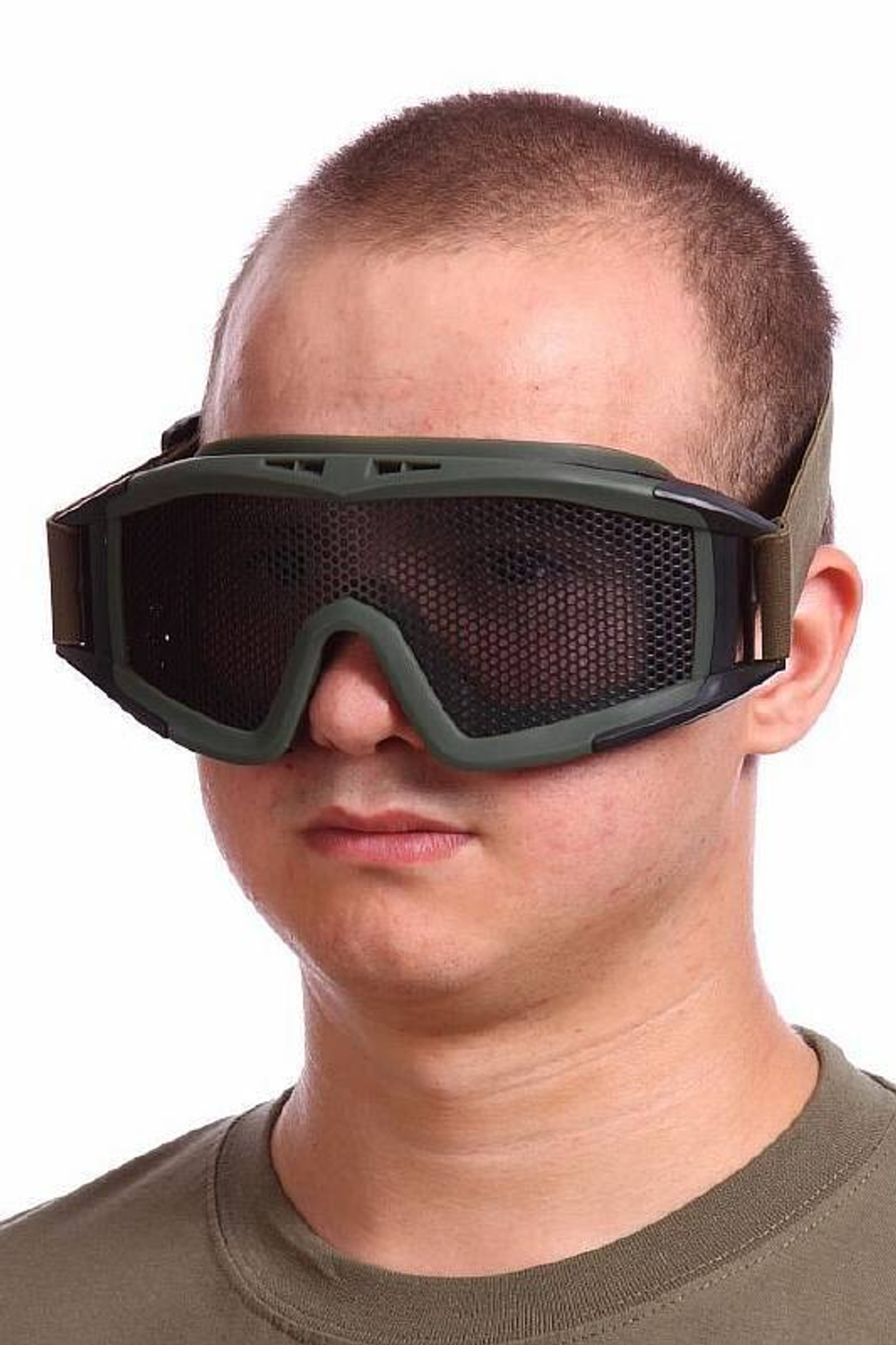 Очки-маска с защитной сеткой Goggle олива