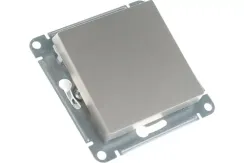 Выключатель Systeme Electric ATLASDESIGN 1-клавишный проходной шампань 38162