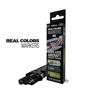 Набор Акриловых маркеров Real Colors Markers set - WWII Axis Aircraft Cockpit