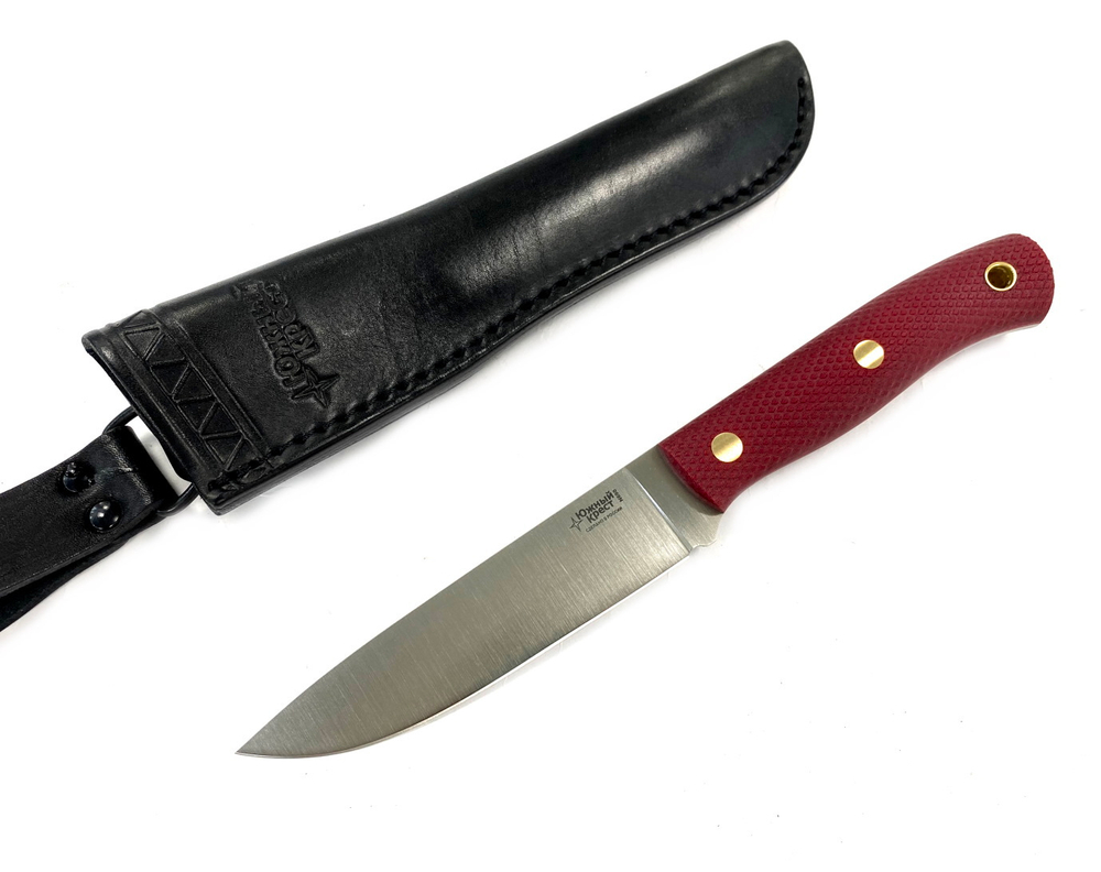 Нож ТКК (2,5), N690, микарта красная, 243.0757