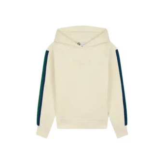 Кофта для девочки теннисная Roland Garros Color Lines - ecru