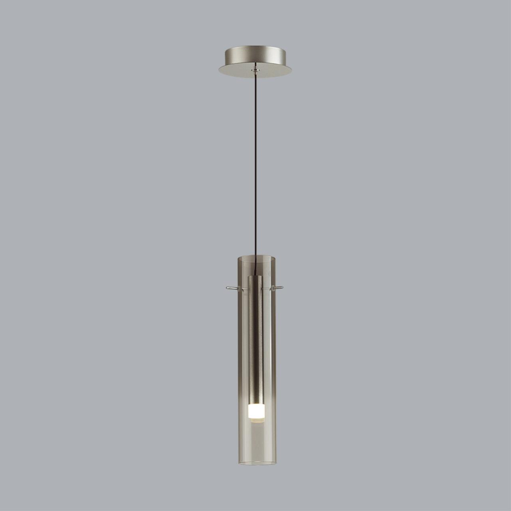 5062/5LA PENDANT ODL24 383 серебристый/дымчатый/металл/стекло Подвес LED 5W 3000K SHINY