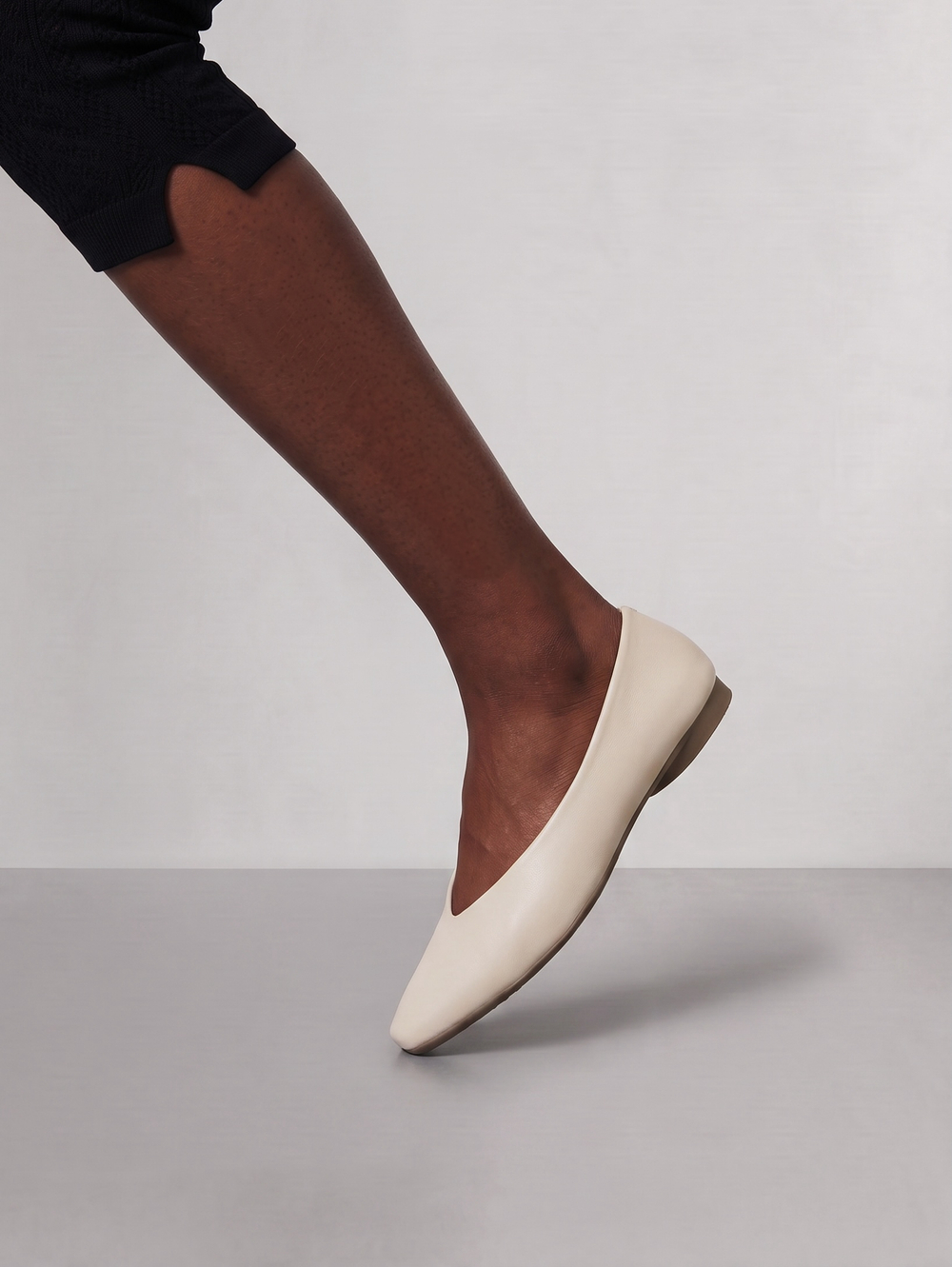 ballet flat cream