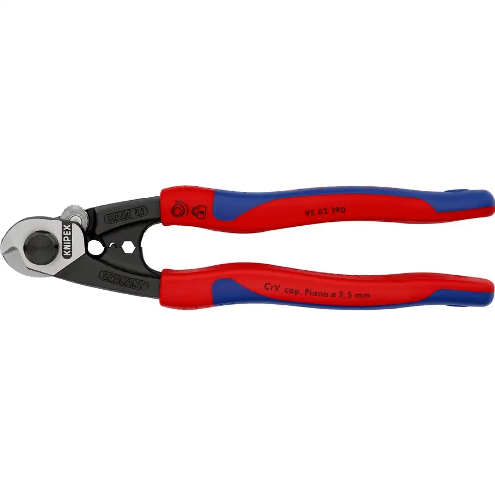 Ножницы для резки проволочных тросов 190 мм Knipex 95 62 190 SB