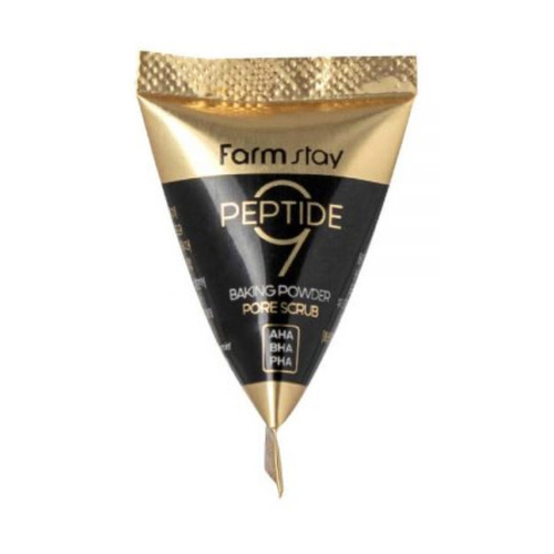 FarmStay Peptide 9 Baking Powder Pore Scrub скраб для лица в пирамидках с содой и пептидами