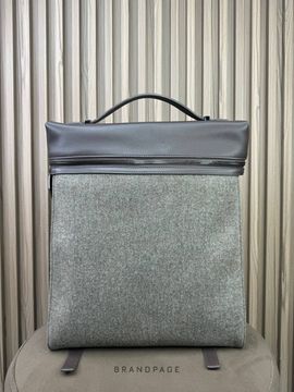 Рюкзак коричневый с серой вставкой от Loro Piana BP5-486762