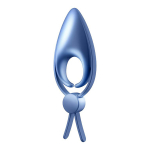 Голубое эрекционное лассо 2,2см с вибрацией Satisfyer Sniper Ring Blue