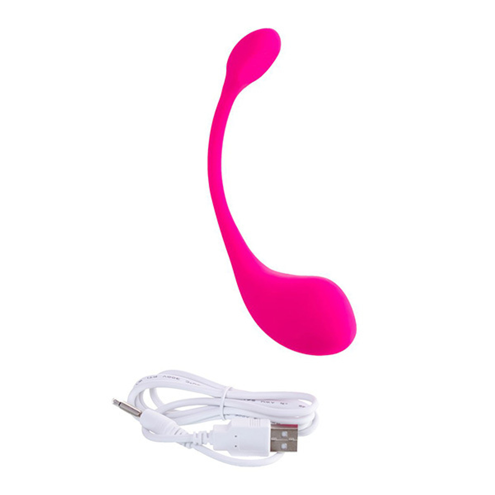 Розовое силиконовое виброяйцо 18см с управлением через приложение Lovense Lush 2 Smart Vibrating Egg Pink LE-03