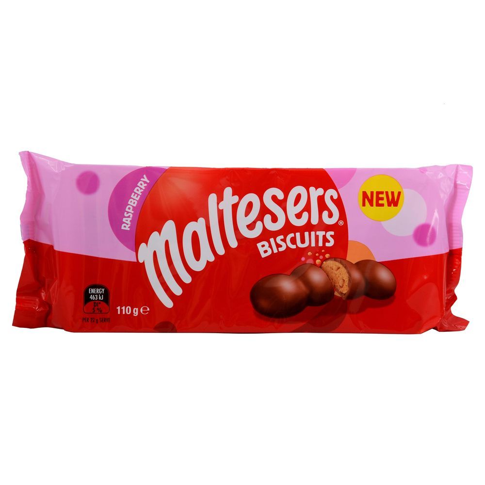 Печенье Malteresers Biscuits Raspberry 110гр