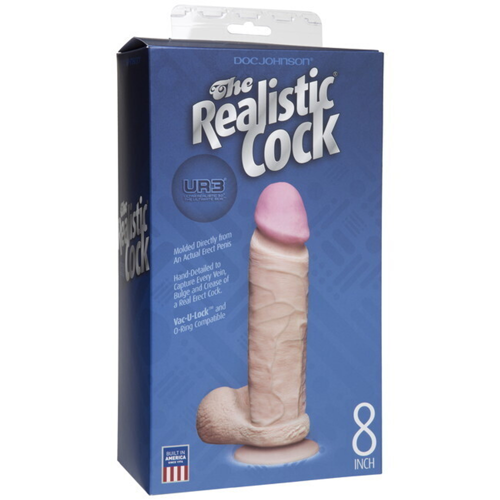 Фаллоимитатор реалистик 8''Ultra Realistic (Цвет: телесный)