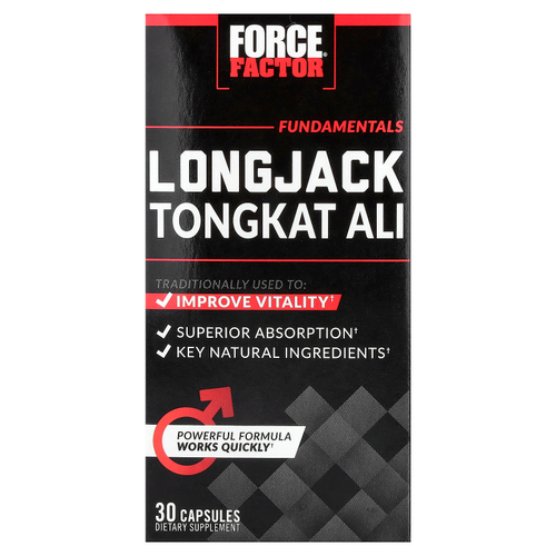 Force Factor, Fundamentals, эврикома длиннолистая, 30 капсул