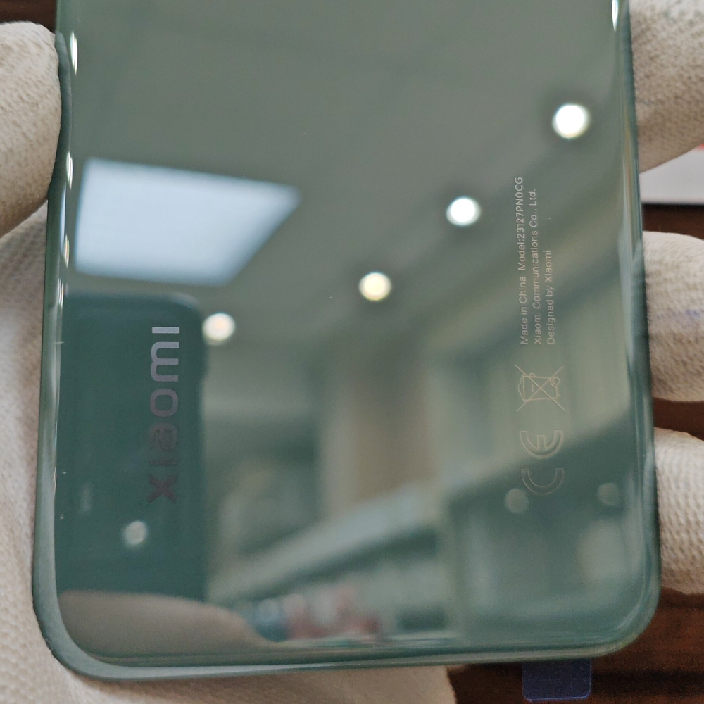 Крышка для Xiaomi 14 - оригинальная задняя стеклянная панель (Зелёного цвета)