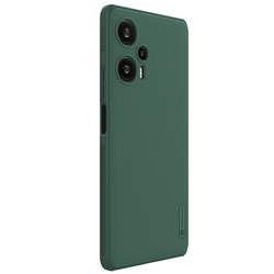 Противоударный чехол зеленого цвета от Nillkin для Xiaomi Redmi Note 12 Turbo и Poco F5, серия Super Frosted Shield Pro