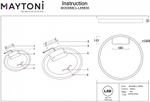 Накладной светильник Maytoni Rim MOD058CL-L65B3K
