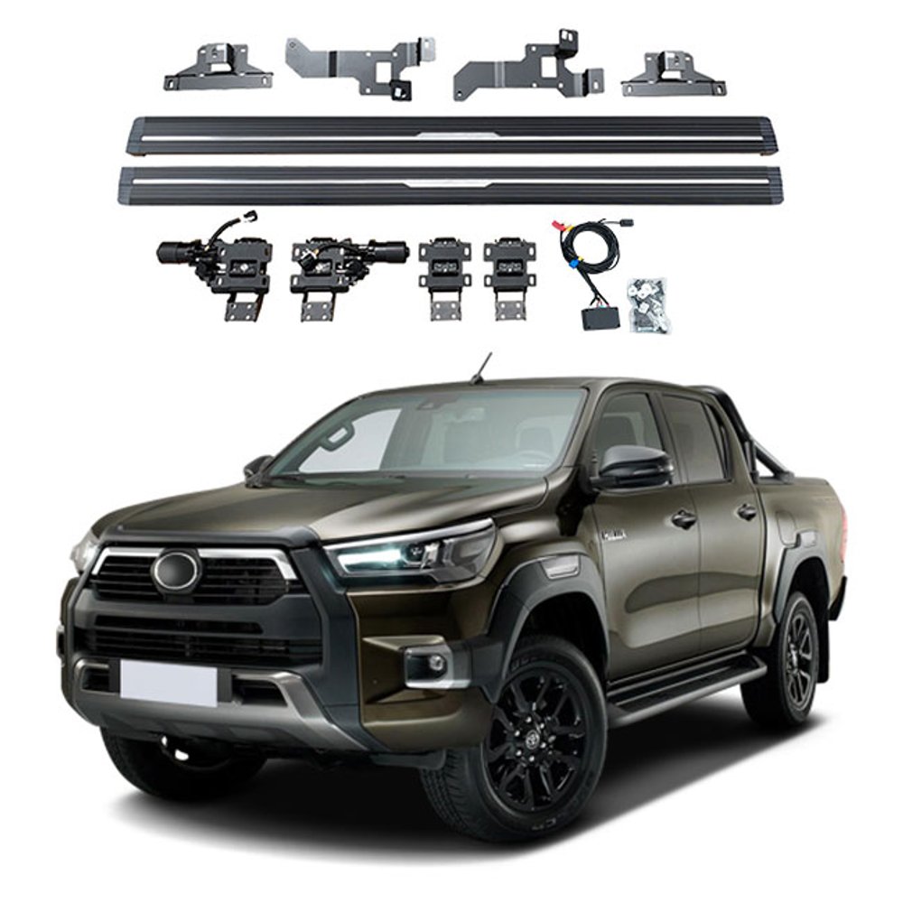 Электрические боковые пороги для Toyota Hilux Revo и Vigo 2020+