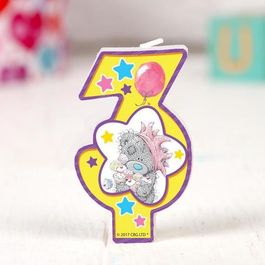 Свеча в торт цифра 3 Me To You, цветком, 4 х 7 см