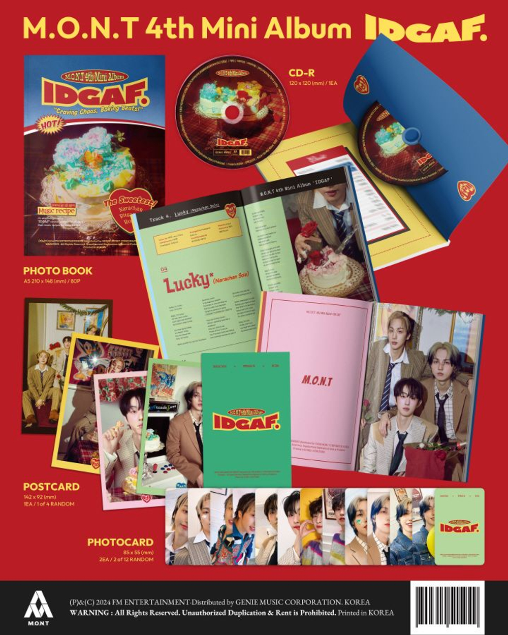 Альбом M.O.N.T - IDGAF 4th Mini Album