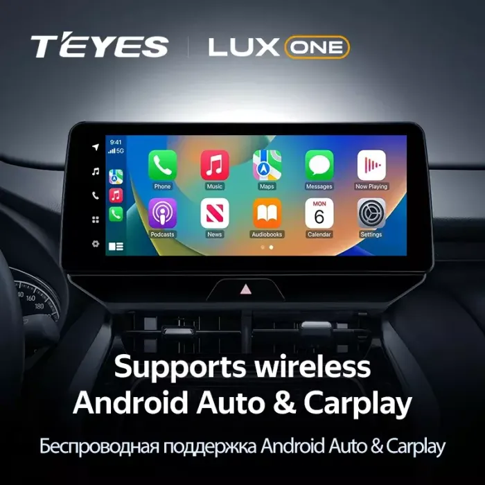 Магнитола для Toyota Venza 2 2020-2024+ (поддержка 360), Harrier XU80 - Teyes LUX ONE монитор 12.3" 2K QLED на Android 10, Быстрая, CarPlay, 4G SIM-слот
