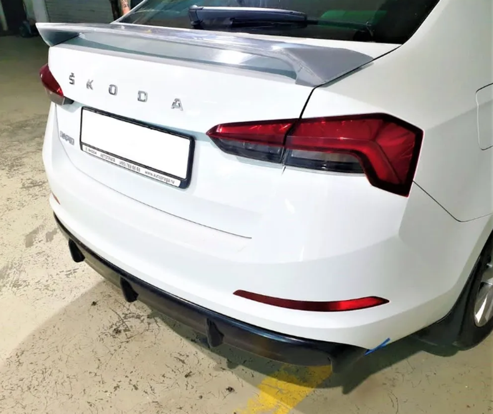 Диффузор заднего бампера Skoda Rapid 2 (2020 – 2025)