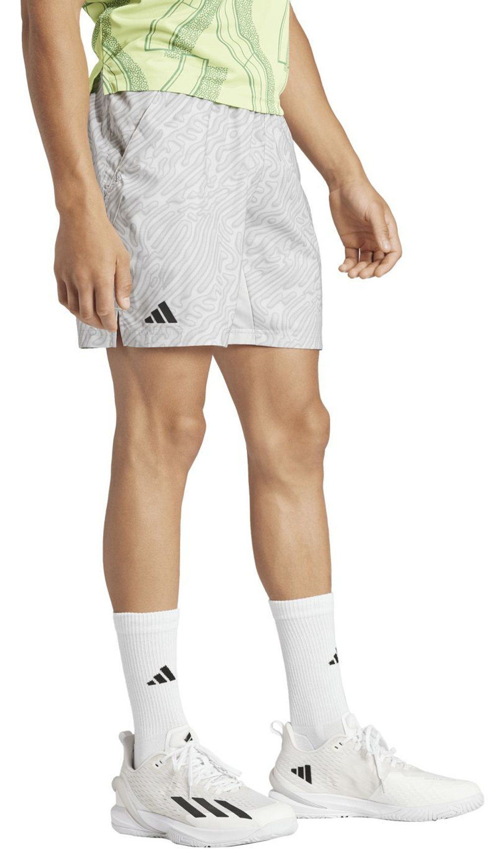 Теннисные шорты Adidas Tennis Heat.Rdy Pro Printed Ergo 7' Short - grey one/charcoal solid grey