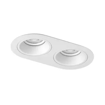 Встраиваемый точечный светильник 2*Gu5.3 D6560606WMOD белый Domino Lightstar
