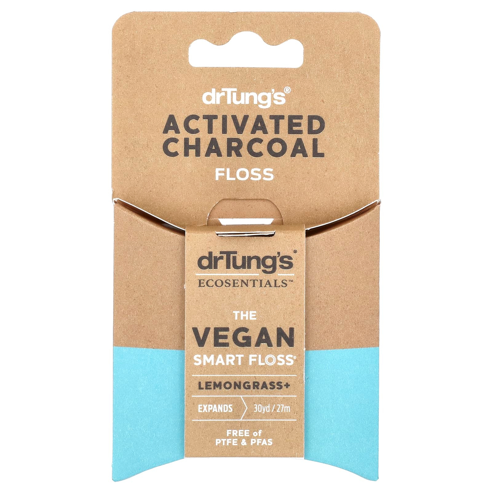 Dr. Tung's, Ecosentials ™, веганская нить Smart Floss®, лемонграсс, 27 м (30 ярдов)