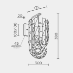 Настенный светильник MODELUX ML.6621.02 BS-SM