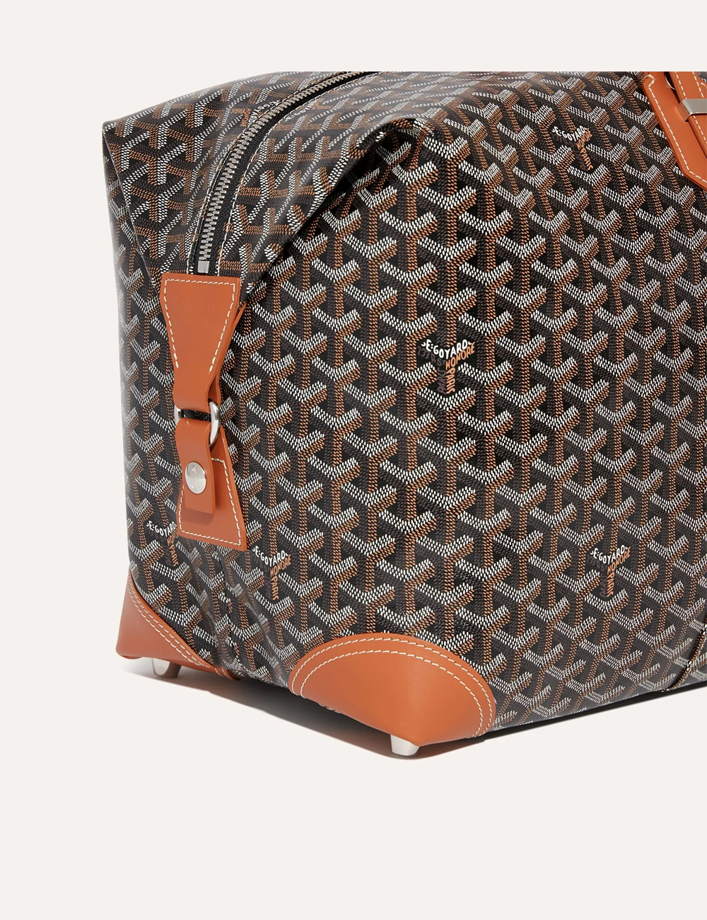 Goyard Bowling 55 PM Bag "Black & Tan"