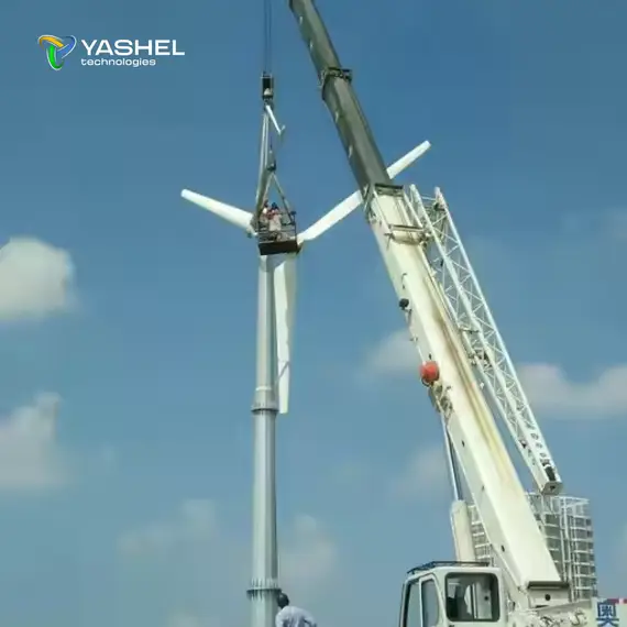 Горизонтальный ветрогенератор 15кВт YASHEL DMWT-15KW