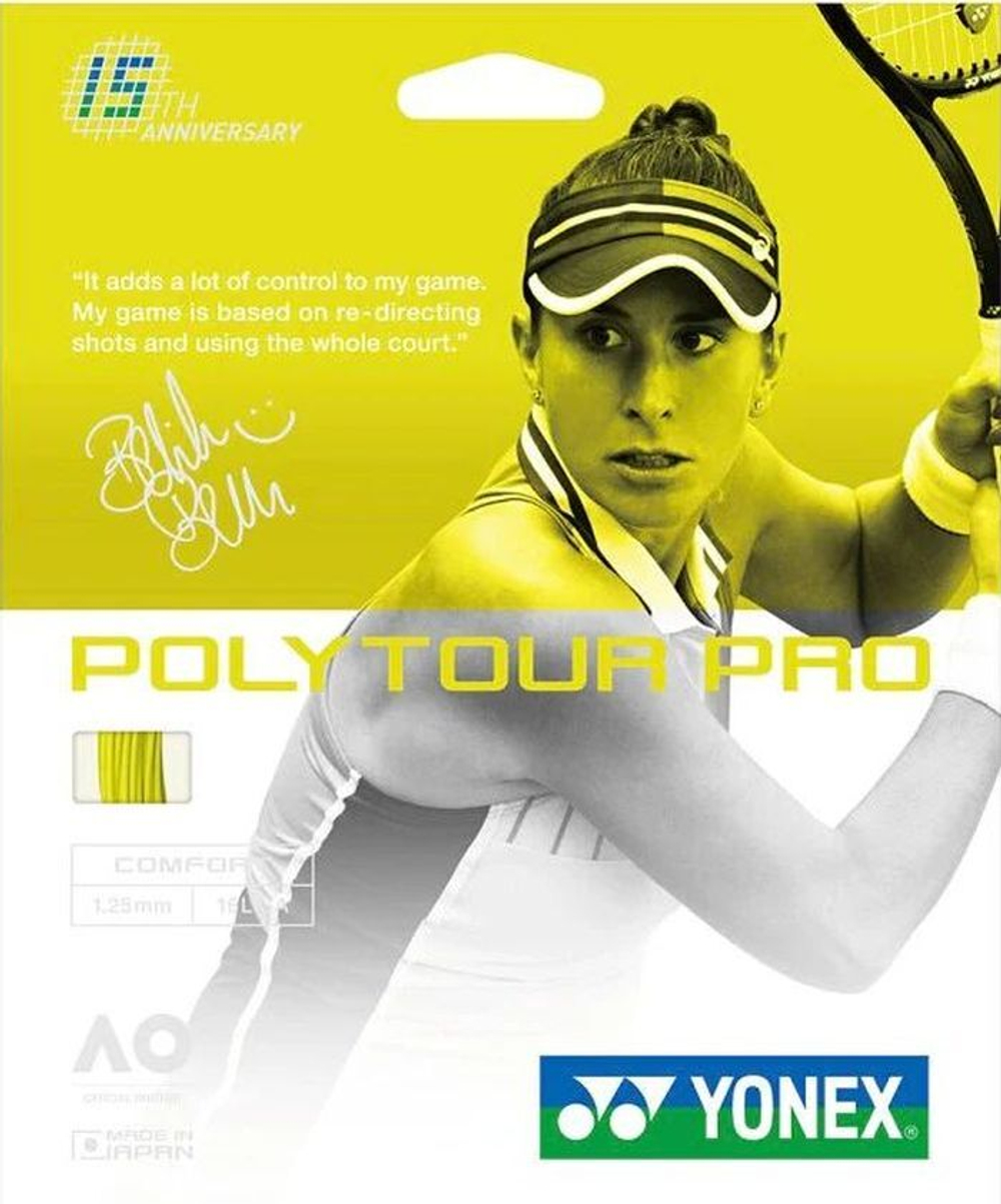 Теннисные струны Yonex Poly Tour Pro Limited Edition (12 м) - желтые