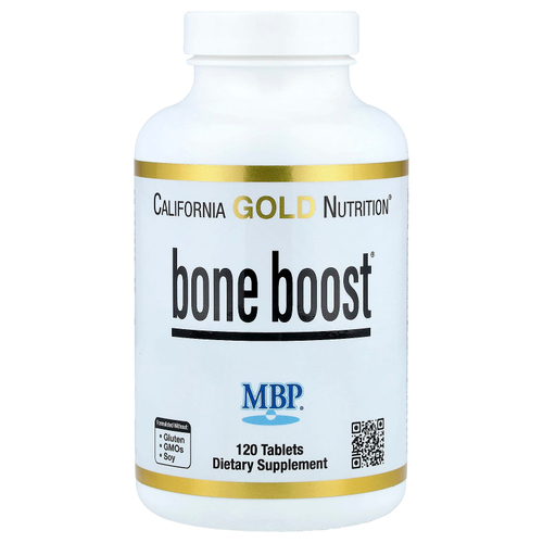 California Gold Nutrition, Bone Boost®, добавка для здоровья костей с кальцием, магнием, витамином C и калием, 120 таблеток