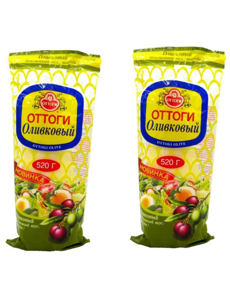 Майонез Ottogi Mayonnaise Оттоги Оливковый 520 г, 2 шт