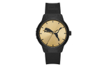 PUMA Wrist Watch Quartz Movement Silicone Strap Gold Dial Men"s Watches P5085