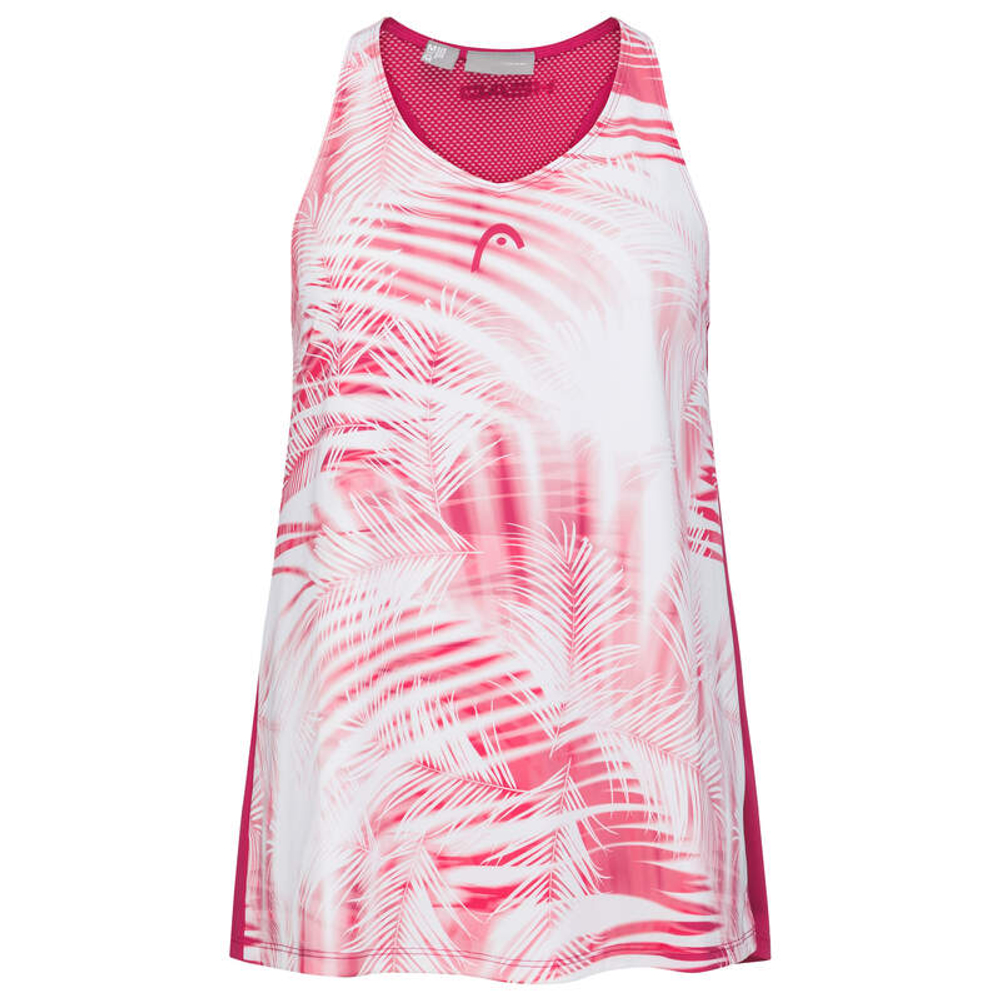 Девочковая майка Head Agility Tank Top - mulberry/print vision