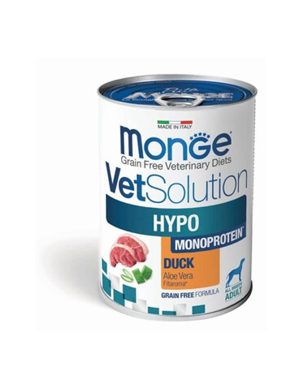 Monge VetSolution Hypo Monoprotein Duck диет. конс. д/собак при непереносимости с уткой 400 г