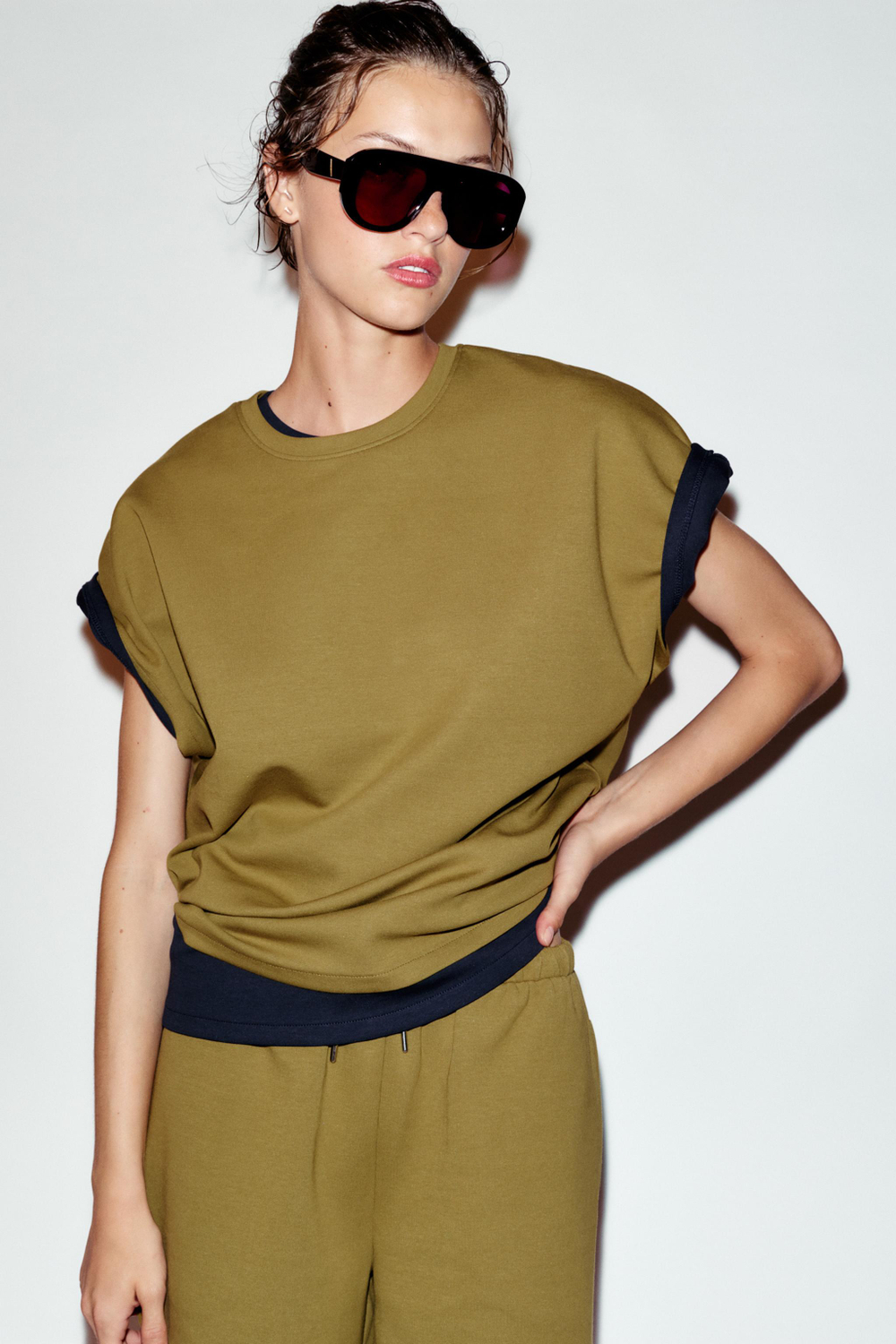 КОРОТКИЕ ШОРТЫ INTERLOCK — ZARA
